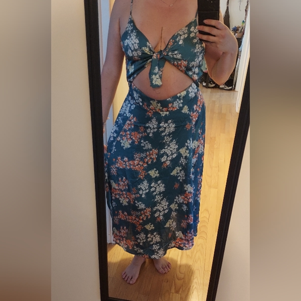 Dokotoo Summer Dress Tourqoiuse XL